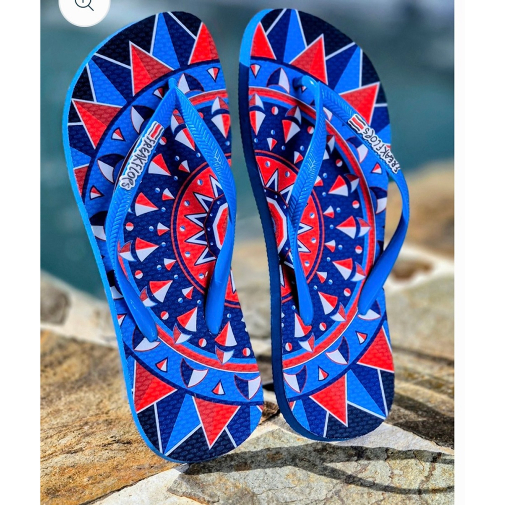 NWT Summer & Beach Captain Tica Freak Flops Thong Flip Flop Sandals 11 W OR 10 M
